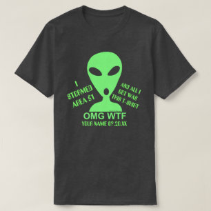 Camiseta Área divertida 51 de la tormenta del friki