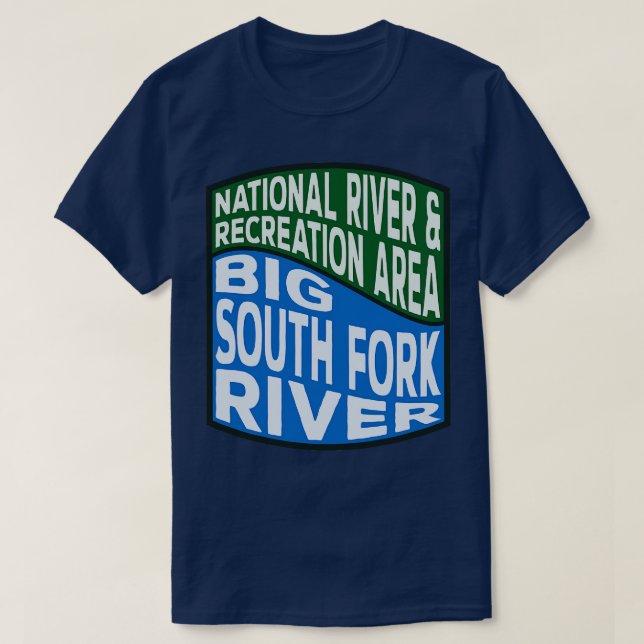 Camiseta Área fluvial y recreativa de Big South Fork Nation (Diseño del anverso)