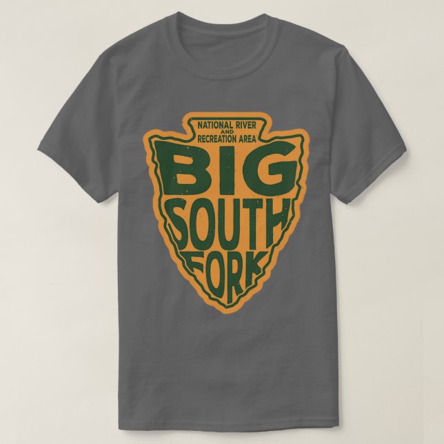 Camiseta Área fluvial y recreativa de Big South Fork Nation (Diseño del anverso)