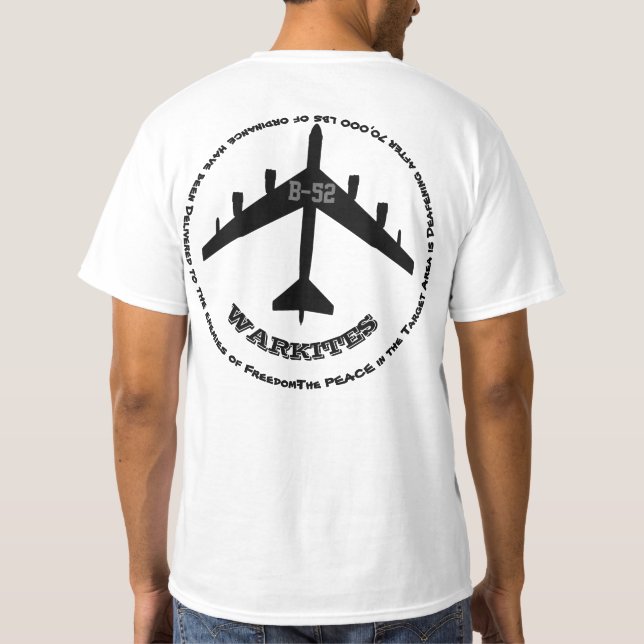 Camiseta Área objetivo de Warkites B-52 (Reverso)