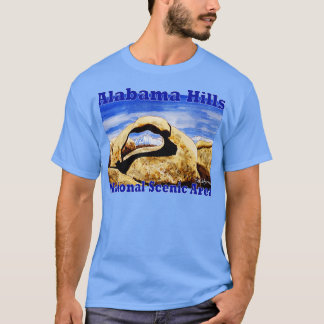 Camiseta Área panorámica nacional de Alabama Hills en Calif