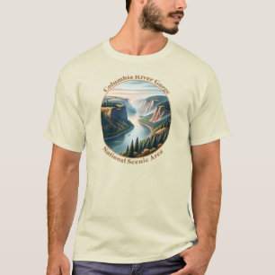 Camiseta Área panorámica nacional del desfiladero del río C