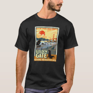 Camiseta Área Recreativa Nacional Golden Gate Parque Vintag