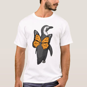 Camiseta Areas de mariposa de pingüino