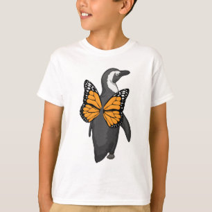 Camiseta Areas de mariposa de pingüino