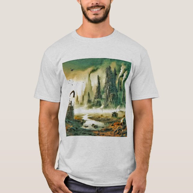 Camiseta Áreas residuales tóxicas: un futuro distópico (Anverso)