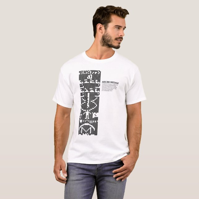 Camiseta Arecibo message: space: science (Anverso completo)