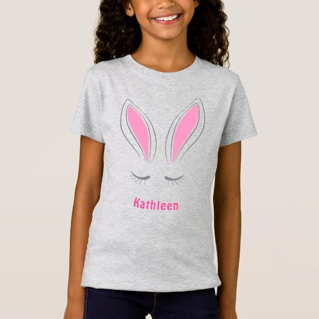 Camiseta Arejas de conejito de Pascua de Novia (Anverso)