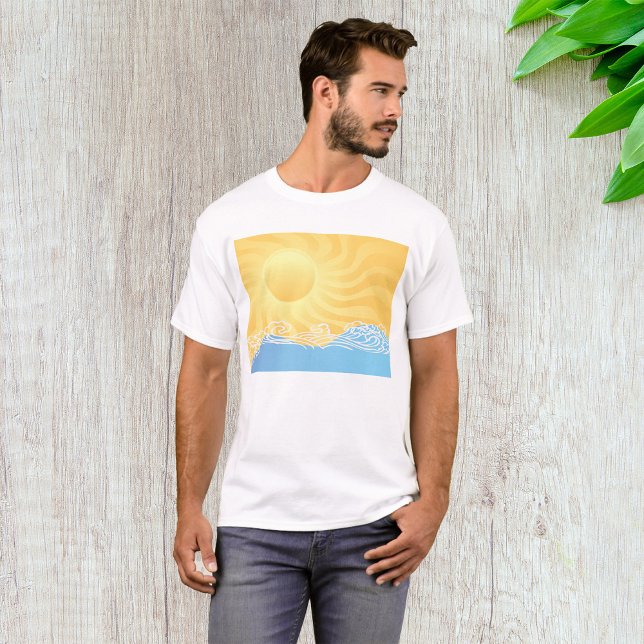 Camiseta Arena Amarilla Y Océano (Subido por el creador)