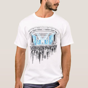 Camiseta Arena de conciertos con artistas holográficos
