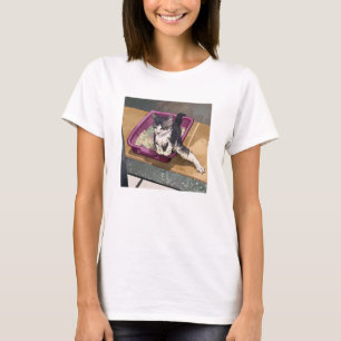 Camiseta Arena De Hielo De Gato Con Una Pierna Graciosa
