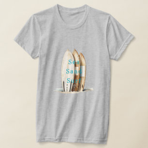 Camiseta Arena de Mar Olas Tabla de Surf