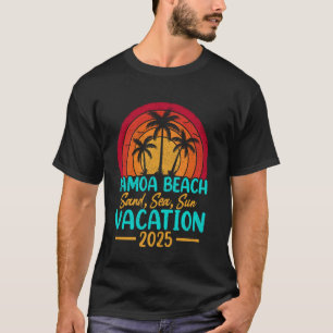 Camiseta Arena de Playa de Samoa Sol Mar Vacaciones 2025