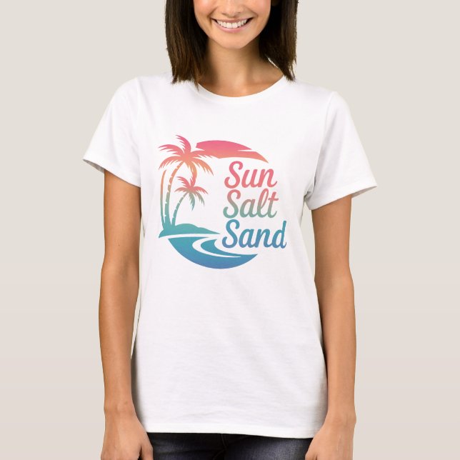 Camiseta Arena de sal solar de verano (Anverso)