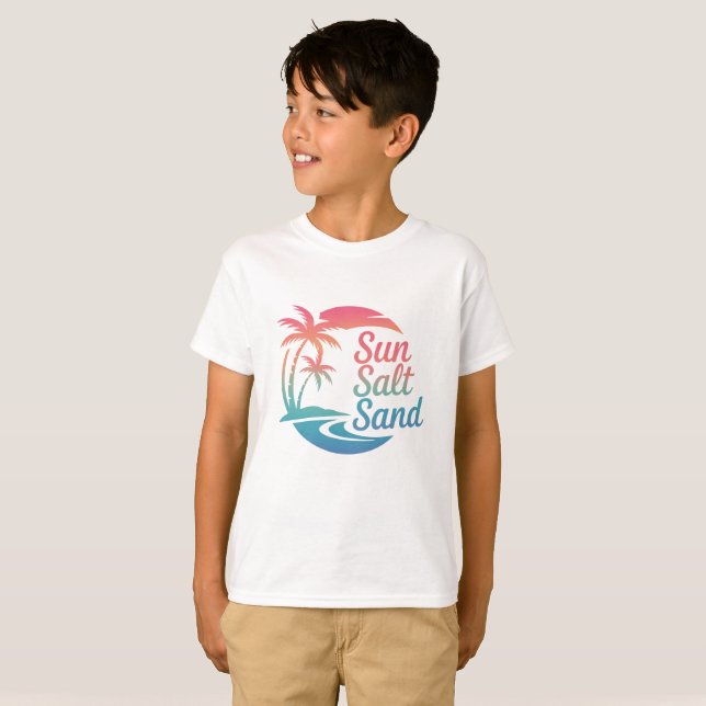 Camiseta Arena de sal solar de verano (Anverso completo)