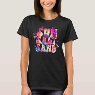 Camiseta Arena de sal solar Vintage verano caliente Groovy 