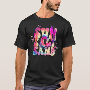 Camiseta Arena de sal solar Vintage verano caliente Groovy 