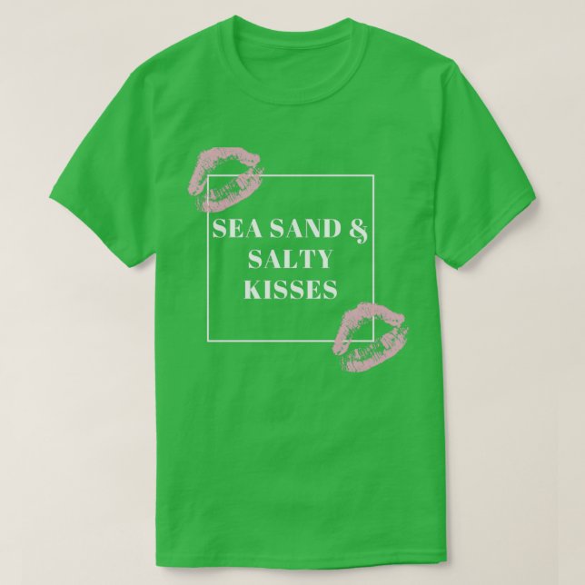 Camiseta Arena marina y pintalabios salados (Diseño del anverso)