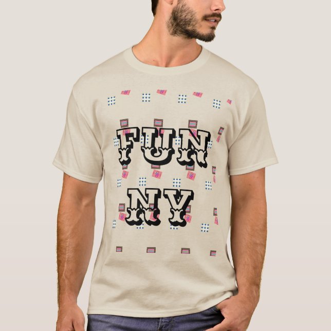 CAMISETA ARENA NEGRA DE HOMBRE FUNNY MODERNO (Anverso)