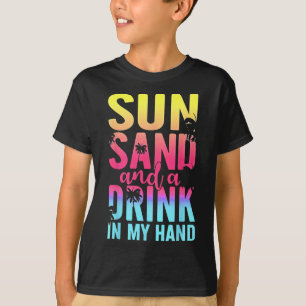 Camiseta Arena Solar Y Una Bebida En Mi Hand Beach Cruise V