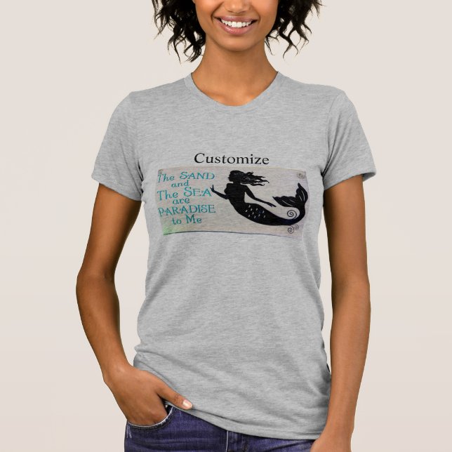 Camiseta Arena y sirena marina (Anverso)