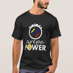 Camiseta Arepa Power Latin Orgullo Bandera divertida regalo