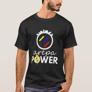 Camiseta Arepa Power Latin Orgullo Bandera divertida regalo