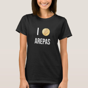 Camiseta Arepas cita divertida comida colombiana venezolana