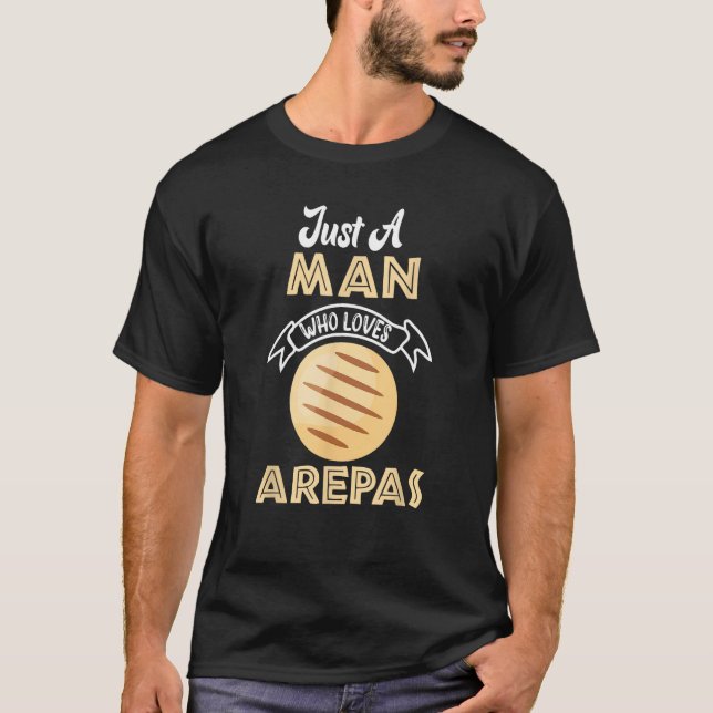 Camiseta Arepas cita divertida comida colombiana venezolana (Anverso)