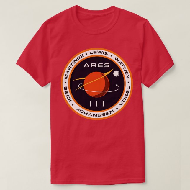 Camiseta Ares III (Diseño del anverso)