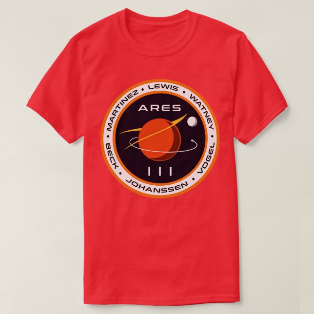 Camiseta Ares III (Diseño del anverso)