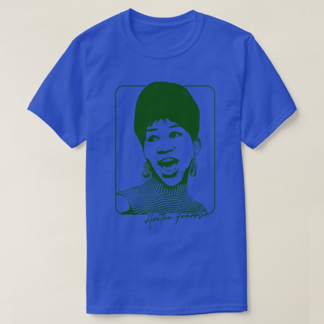 Camiseta Aretha Franklin Retro Soul Fan Design (Diseño del anverso)