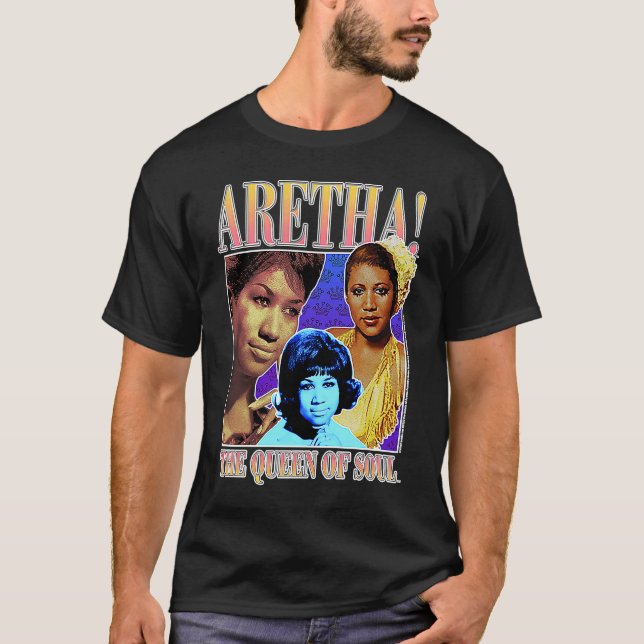 Camiseta Aretha Franklin Triple Reina del Alma (Anverso)