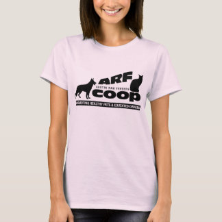 Camiseta ARF Coop negro sobre blanco
