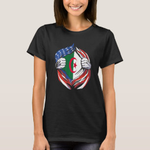 Camiseta Argelia Bandera estadounidense orgullosa de mi her