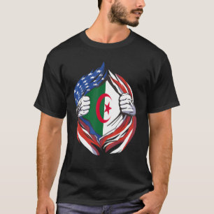 Camiseta Argelia Bandera Estadounidense Orgullosa De Mi Her
