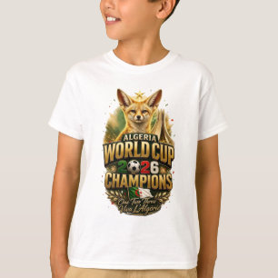 Camiseta Argelia Campeona Mundial 2026 Victoria Fennec