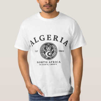 Camiseta Argelia Est 1962 Norte de África Coordenadas Vinta