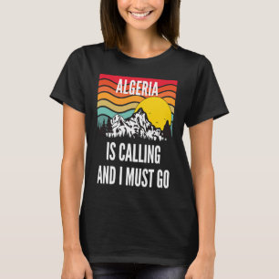 Camiseta Argelia Está Llamando Y Debo Ir, Wavy Sunset Desi