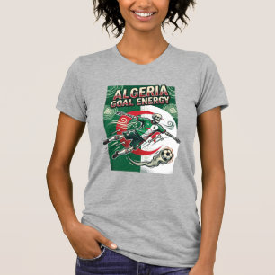 Camiseta Argelia Gol Energía Esqueleto Delantero Naciones N