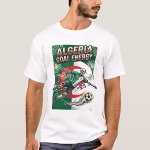 Camiseta Argelia Gol Energía Esqueleto Delantero Naciones N