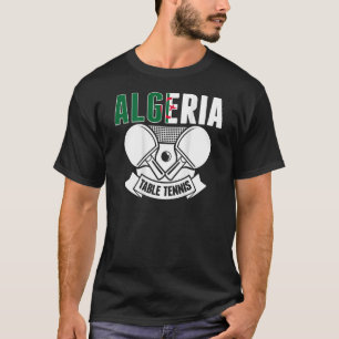 Camiseta Argelia Mesa de ping pong apoya al Ping Pong T arg