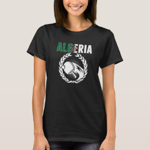 Camiseta Argelia: Mesa de ping pong con apoyo de Pong argel