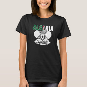Camiseta Argelia Ping Pong partidarios del Tenis de Mesa