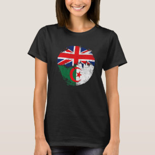 Camiseta Argelia vintage con bandera británica