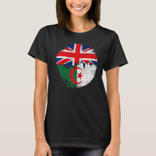 Camiseta Argelia vintage con bandera británica