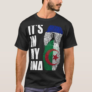 Camiseta Argelino Y Basotho Mezclan La Bandera Del Patrimon