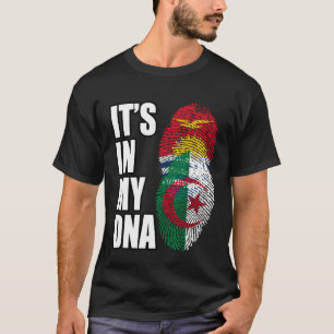 Camiseta Argelino Y Kiribati Mezclan Bandera Del Patrimonio
