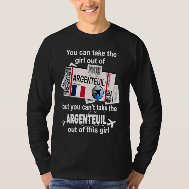 Camiseta Argenteuil Boarding Pass  Argenteuil Girl  Argente (Anverso)