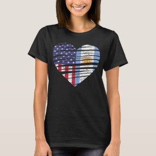 Camiseta Argentina American Grown Heart USA Patriot Heritag